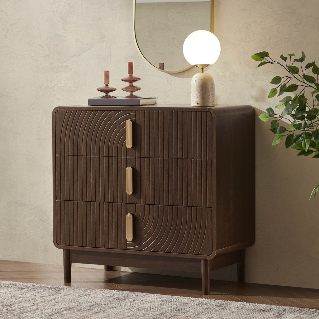 Marnie 3 Drawer Chest - Walnut