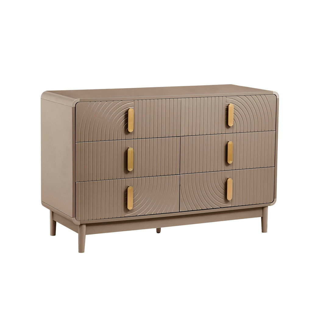 Marnie 6 Drawer Chest - Taupe