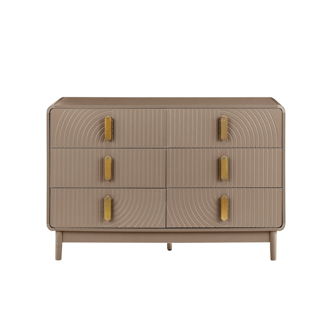 Marnie 6 Drawer Chest - Taupe