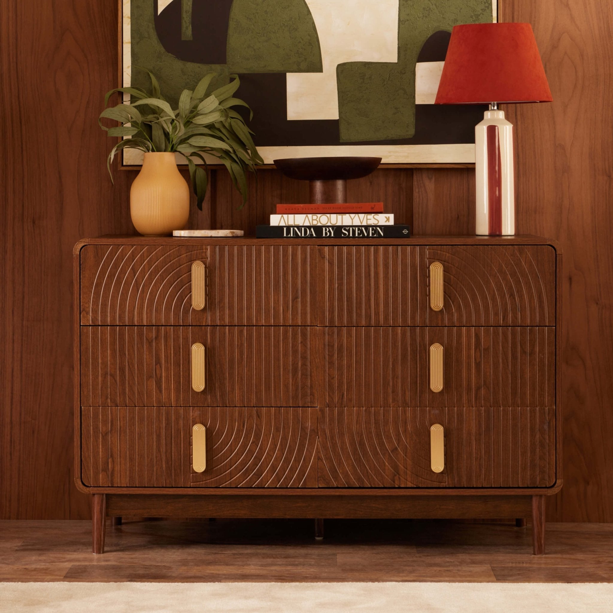 Marnie 6 Drawer Chest - Walnut