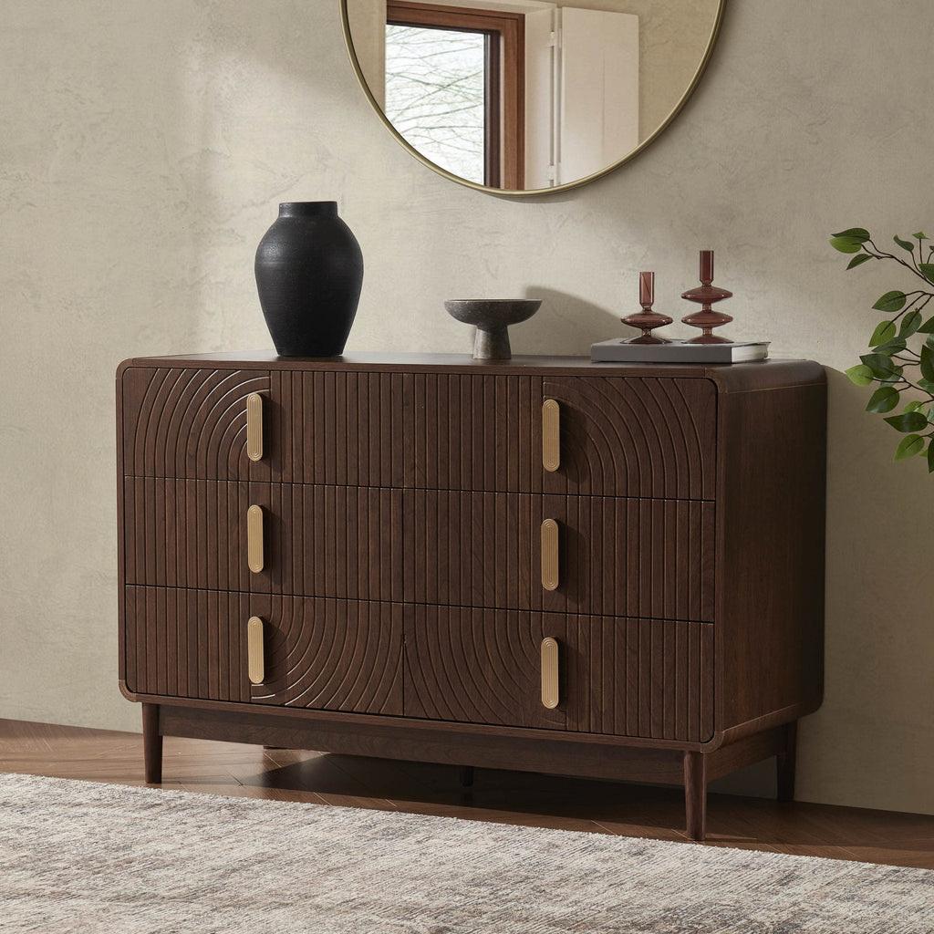 Marnie 6 Drawer Chest - Walnut