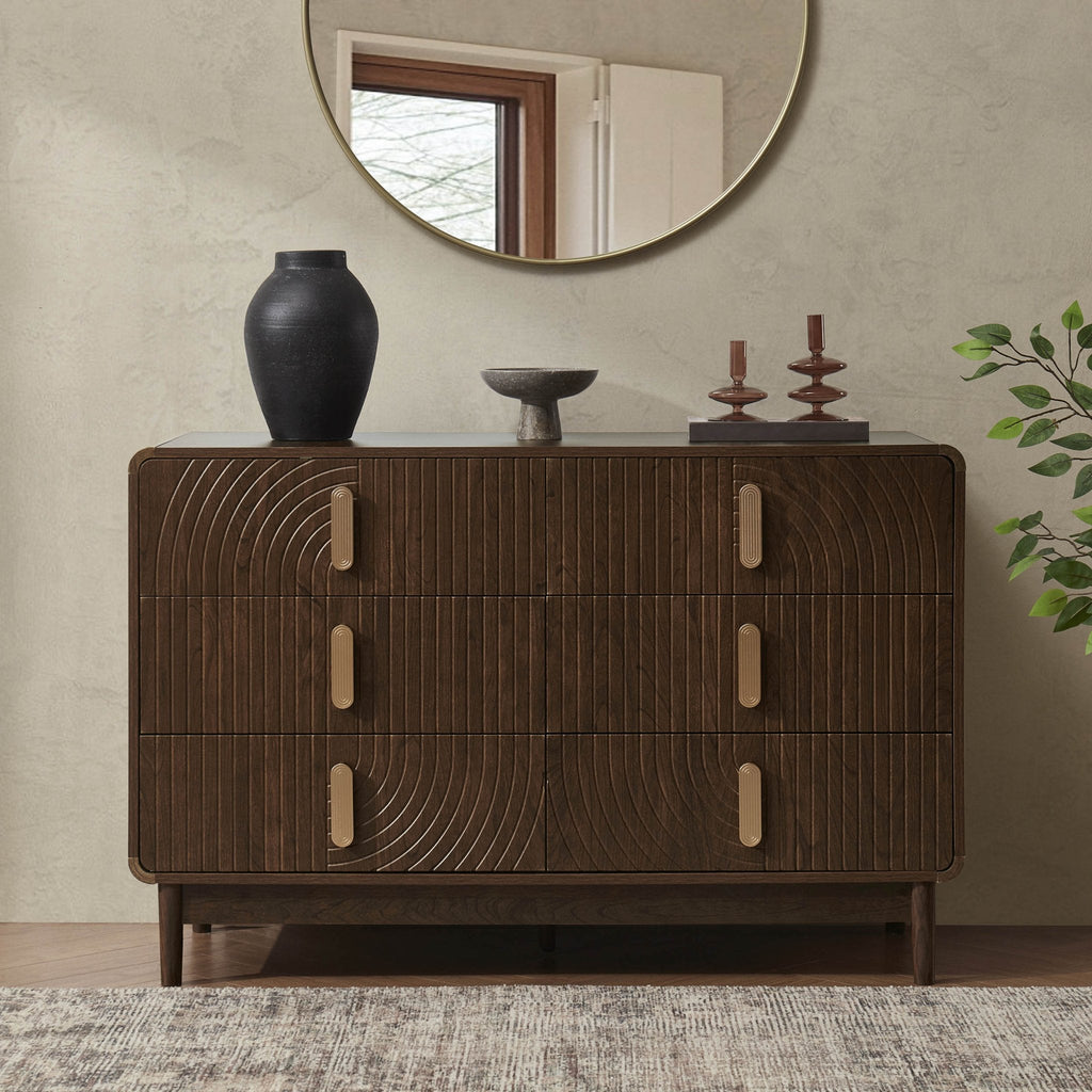 Marnie 6 Drawer Chest - Walnut