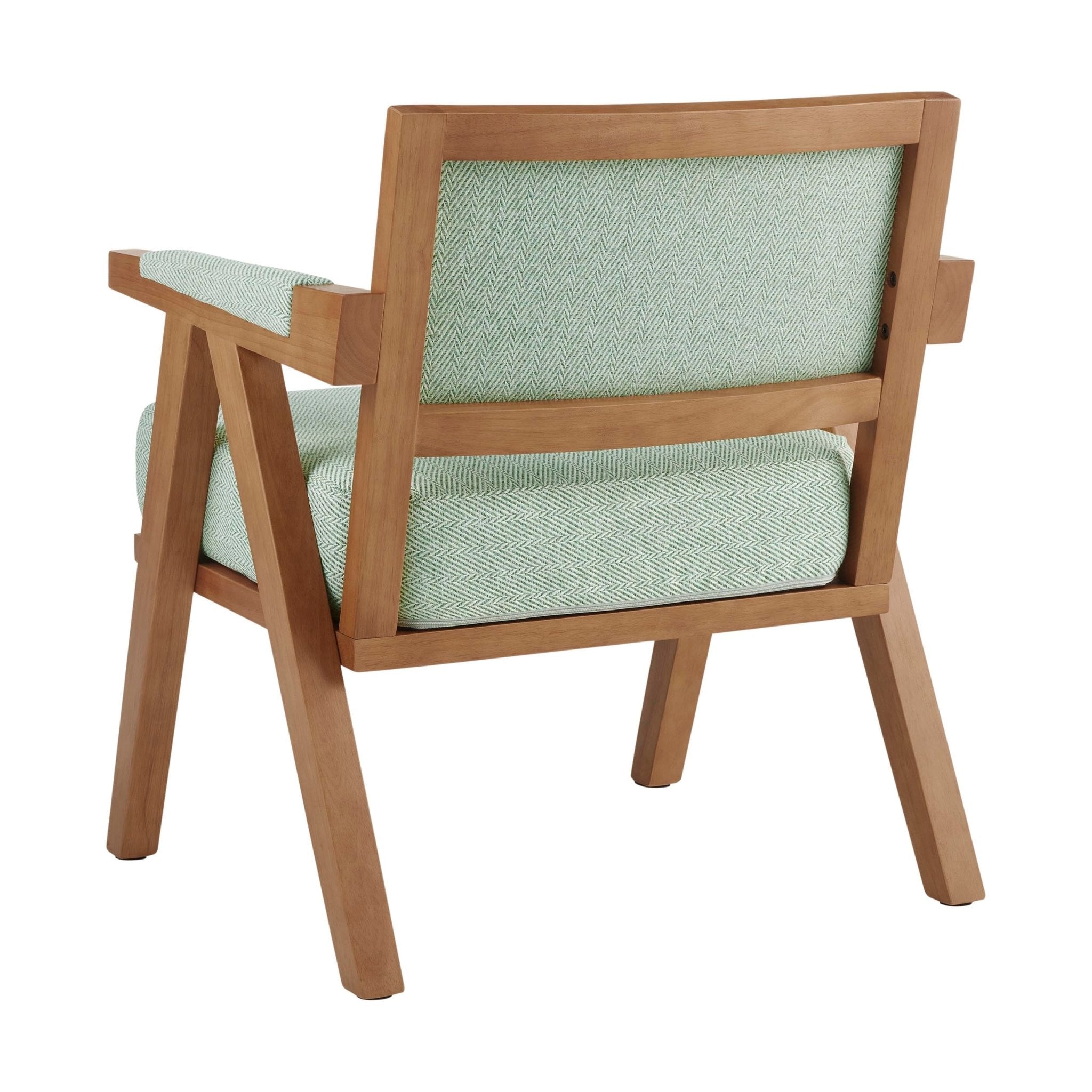 Matilda Accent Chair - Green Chevron