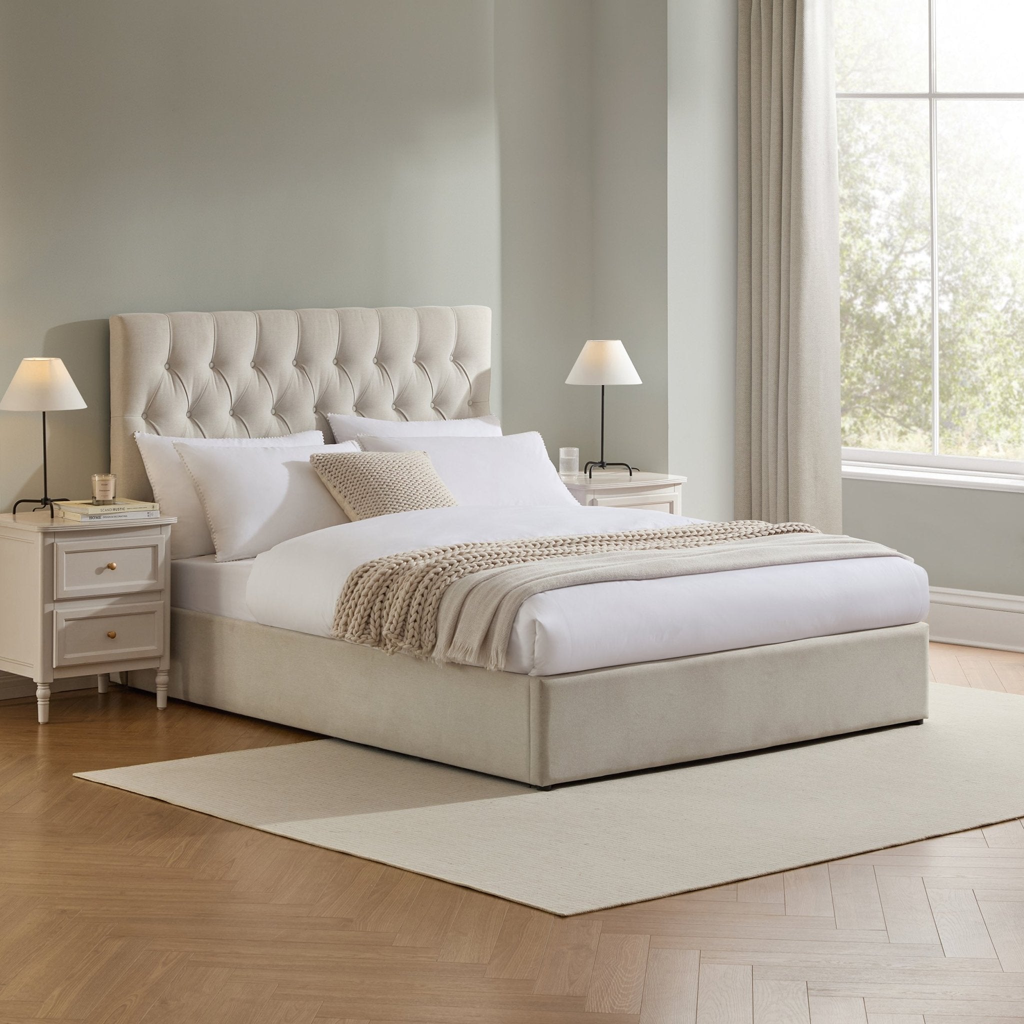 Middleton Ottoman Storage Bed - Natural