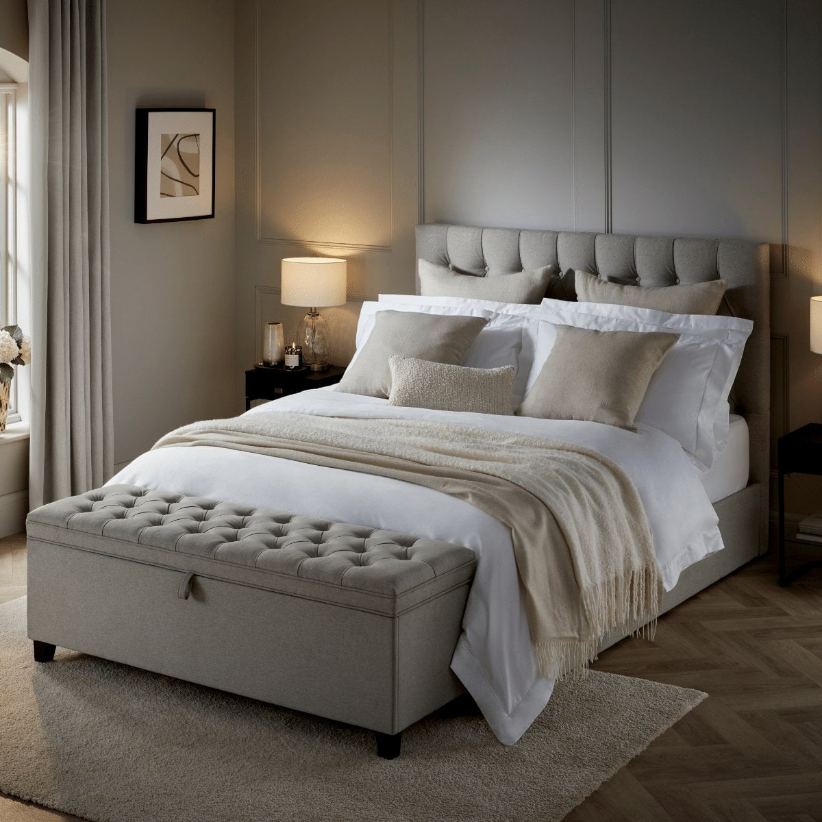 Middleton Ottoman Storage Bed - Natural
