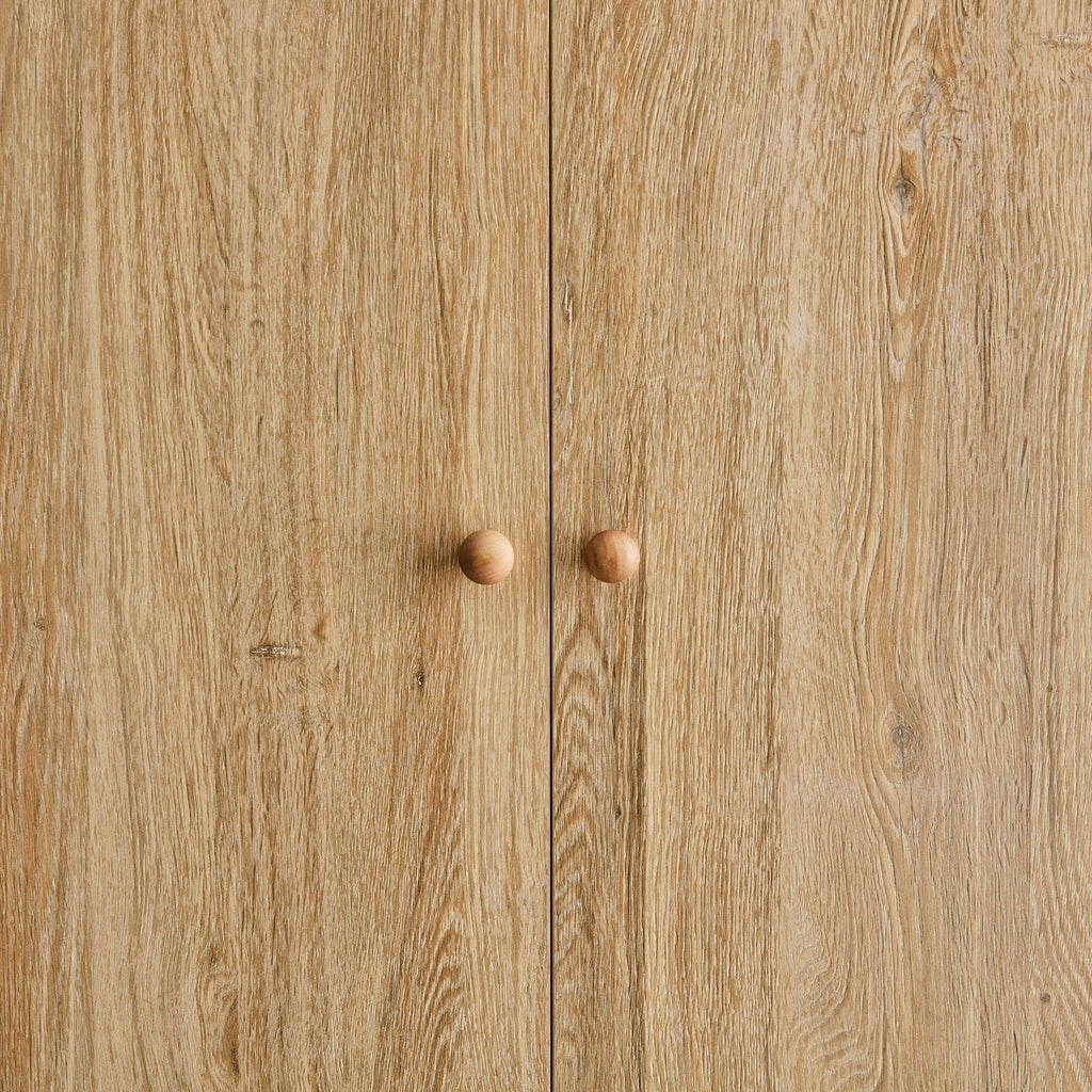 Nell 2 Door Wardrobe with Drawer - Light Wood