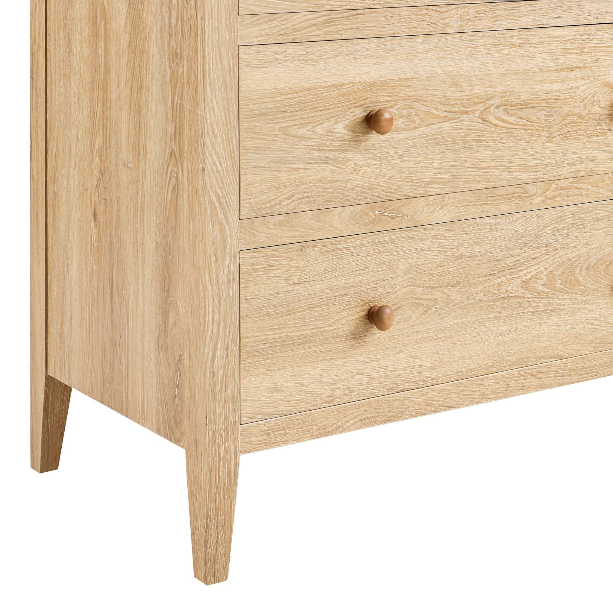 Nell 5 Drawer Chest - Light Wood