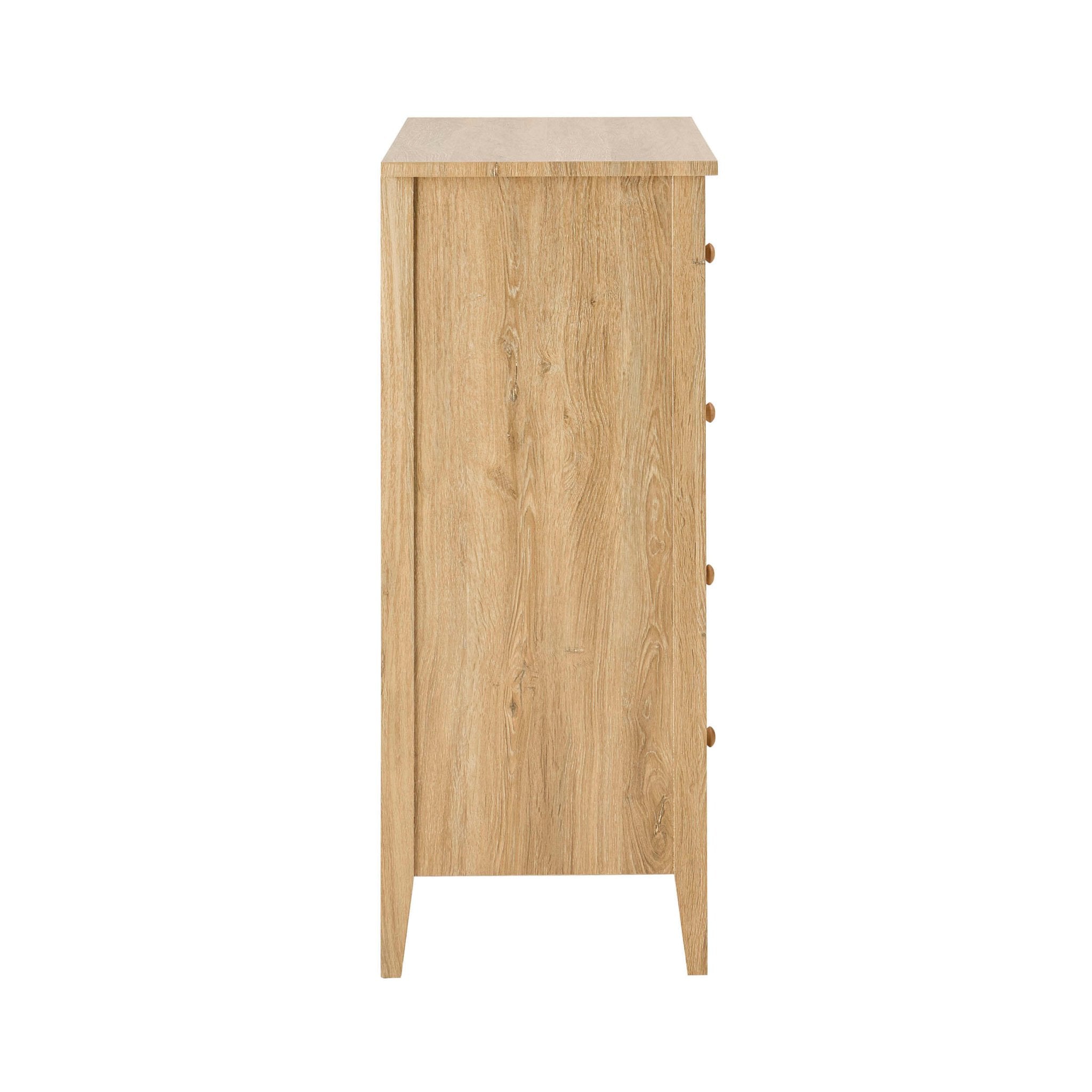 Nell 5 Drawer Chest - Light Wood