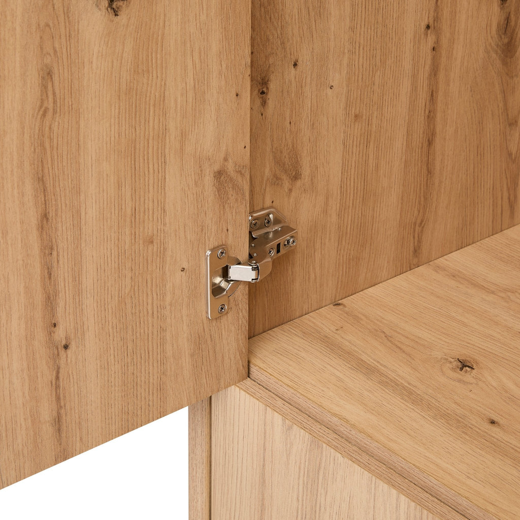 Nova 2 Door Wardrobe with Drawer - Light Wood