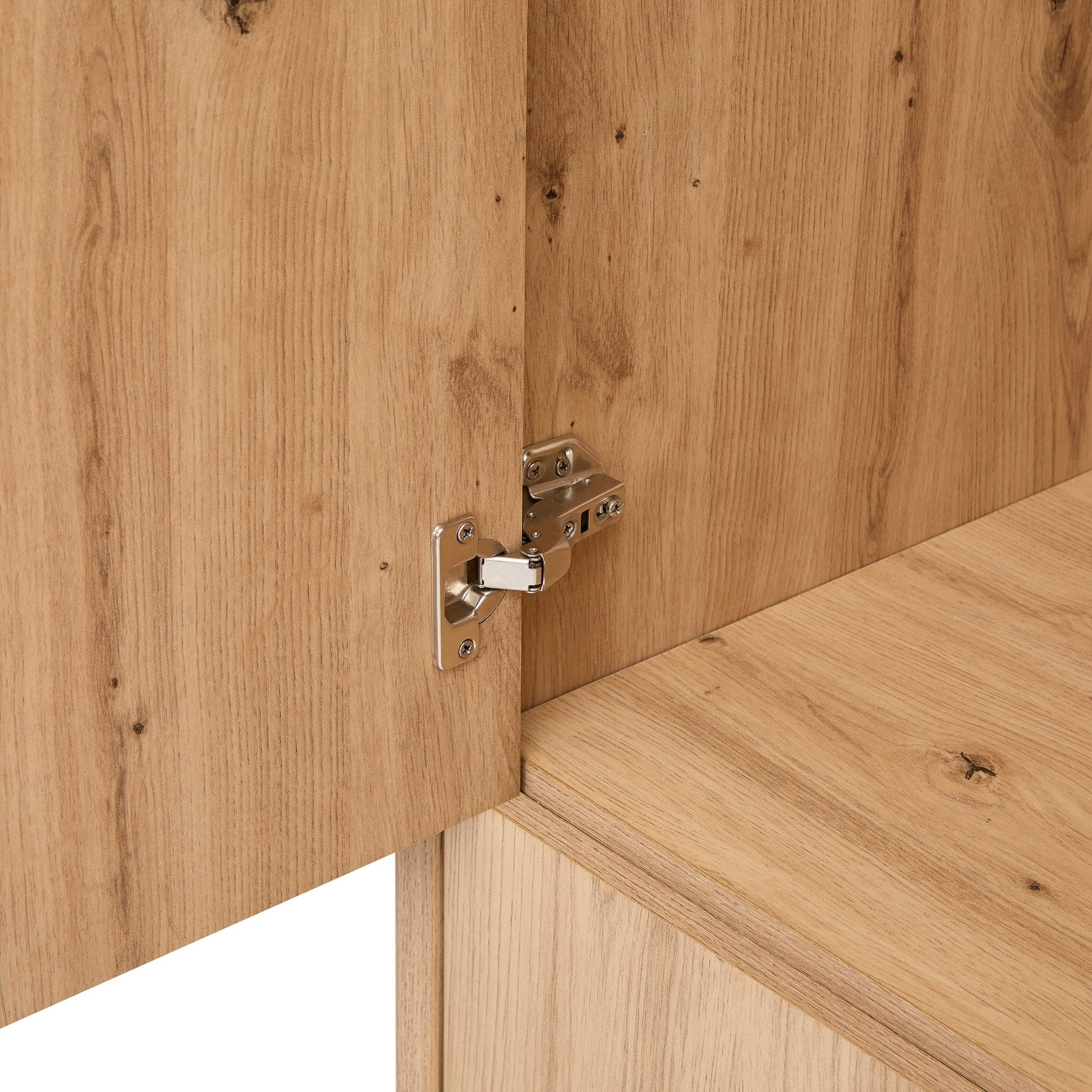 Nova 2 Door Wardrobe with Drawer - Light Wood