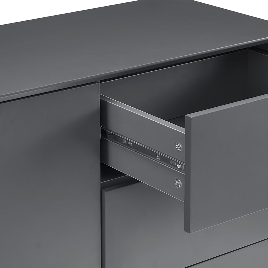 Nova Large Sideboard with Drawers - Charcoal