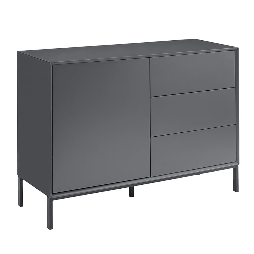 Nova Small Sideboard with Drawers - Charcoal