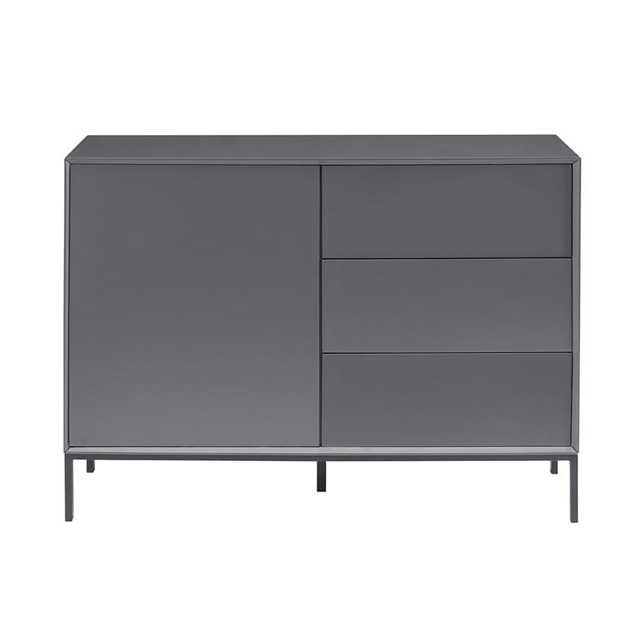 Nova Small Sideboard with Drawers - Charcoal