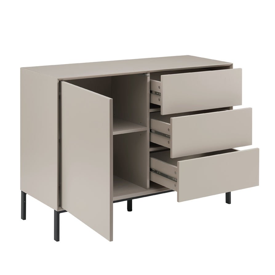 Nova Small Sideboard with Drawers - Taupe
