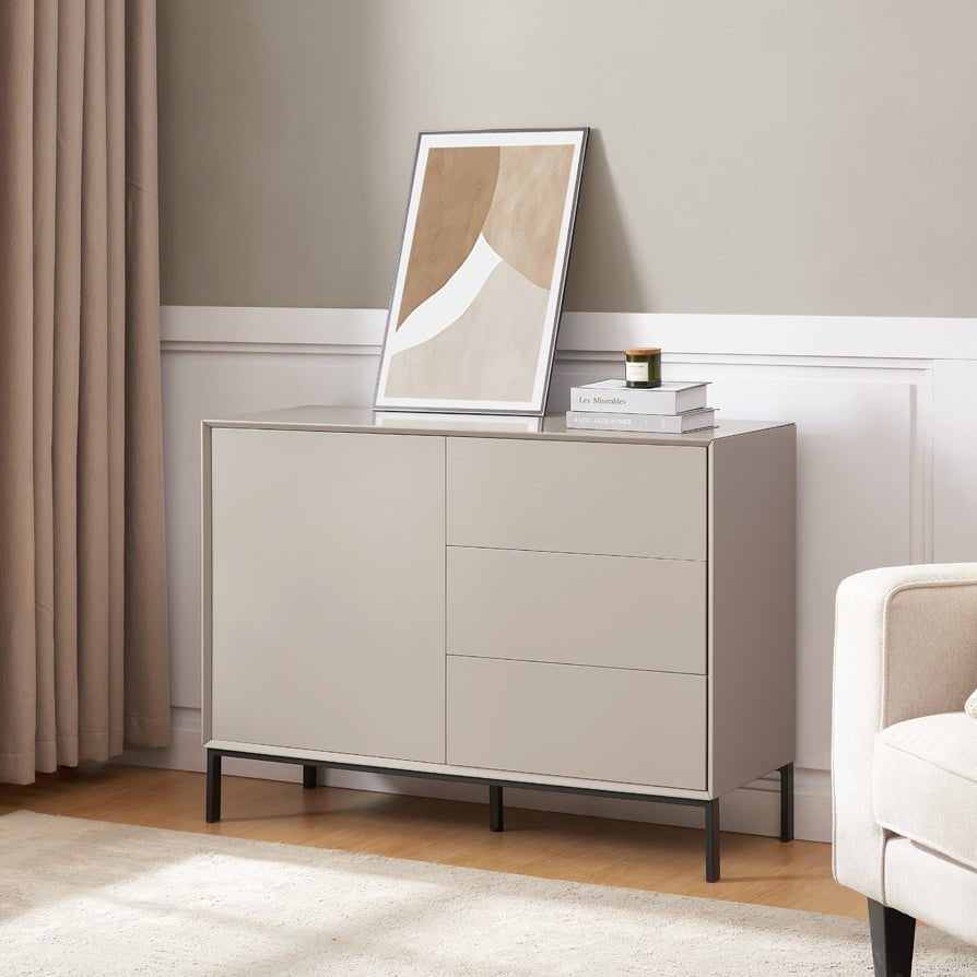 Nova Small Sideboard with Drawers - Taupe