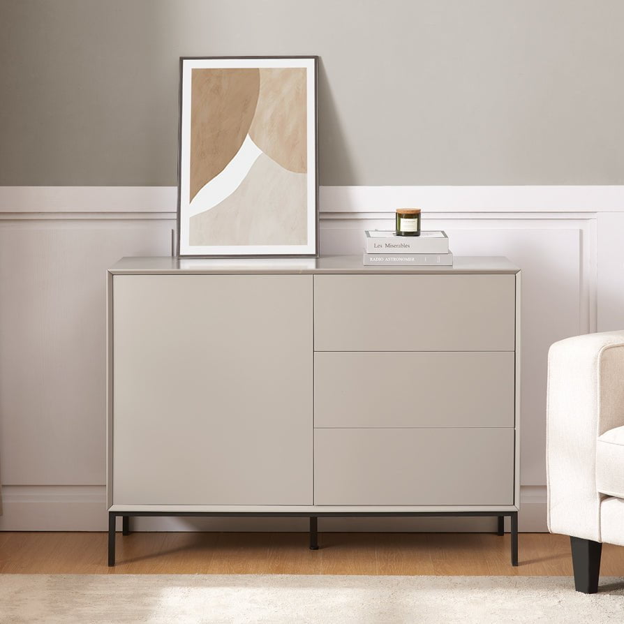 Nova Small Sideboard with Drawers - Taupe