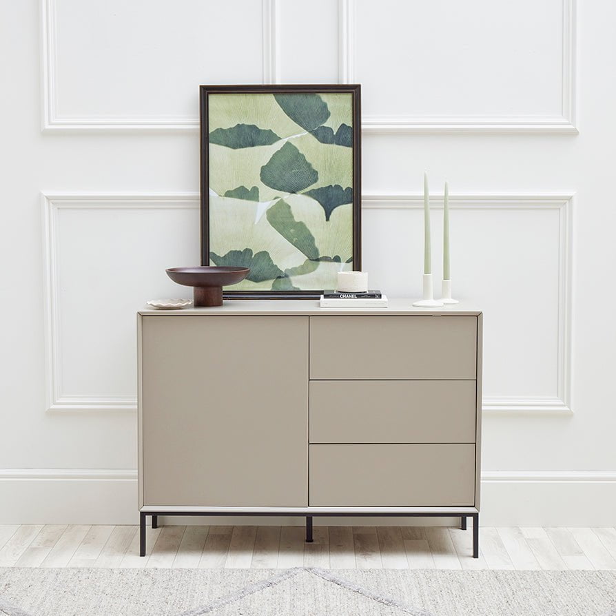 Nova Small Sideboard with Drawers - Taupe