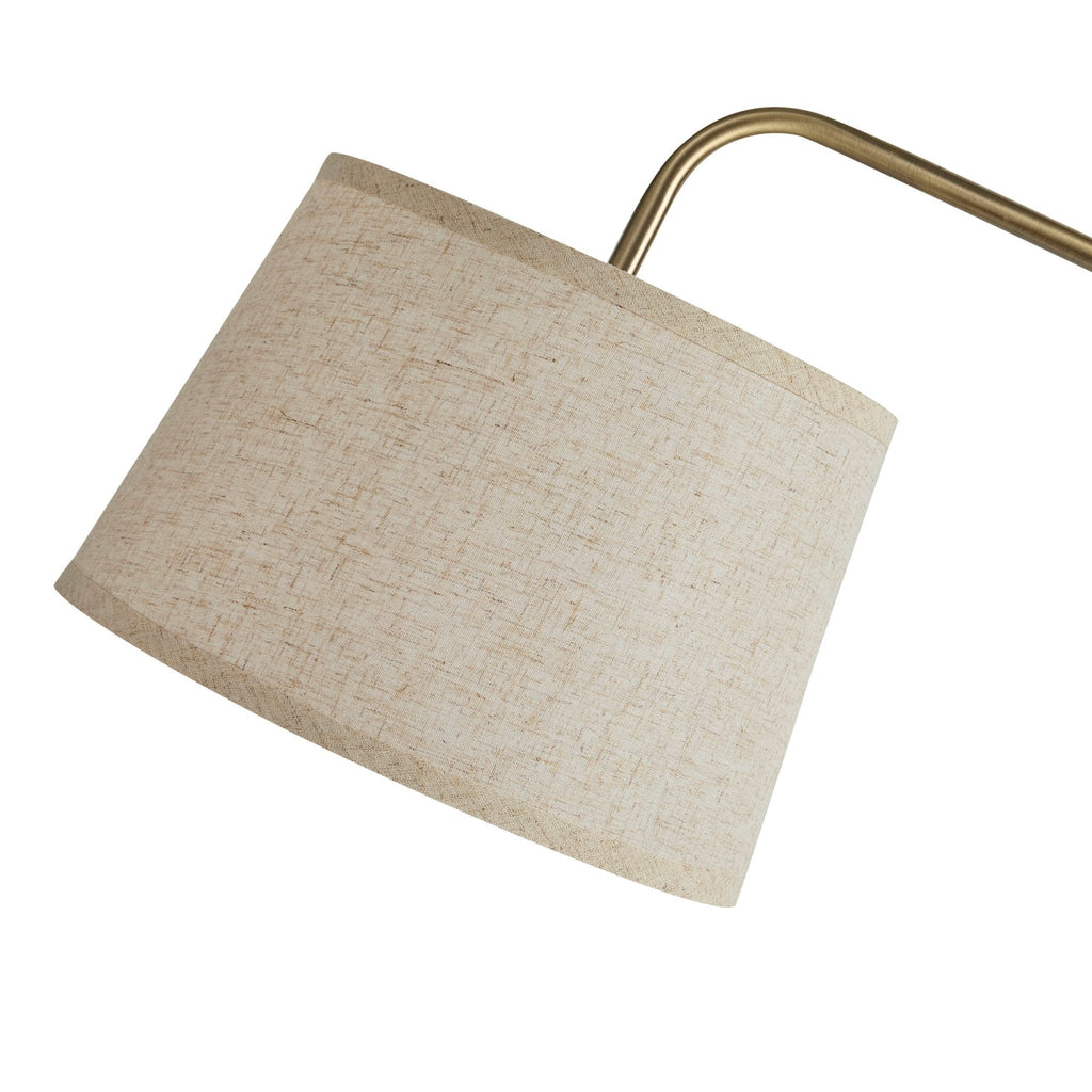 Orianna Floor Lamp with Side Table - Gold