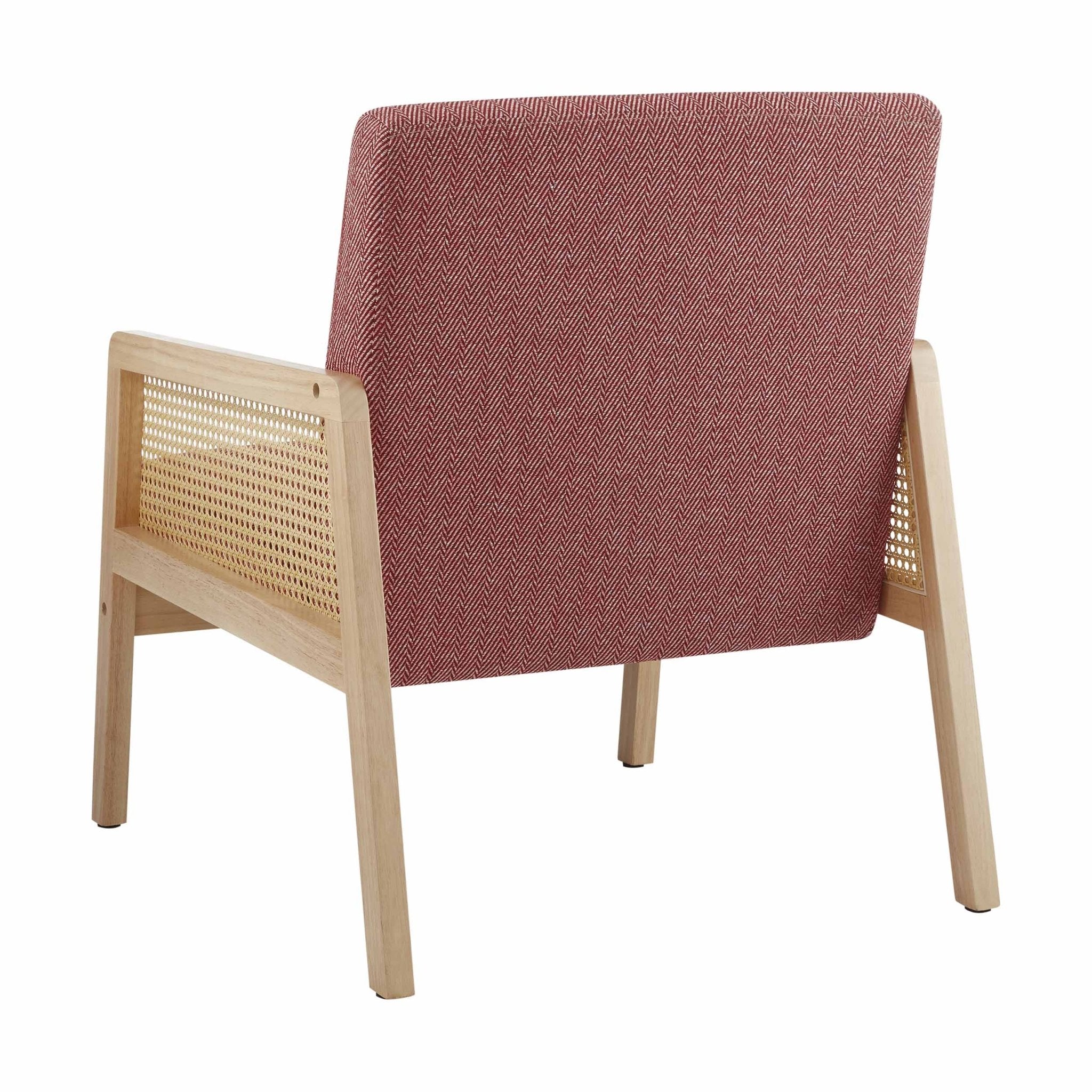 Orla Accent Chair - Berry Chevron