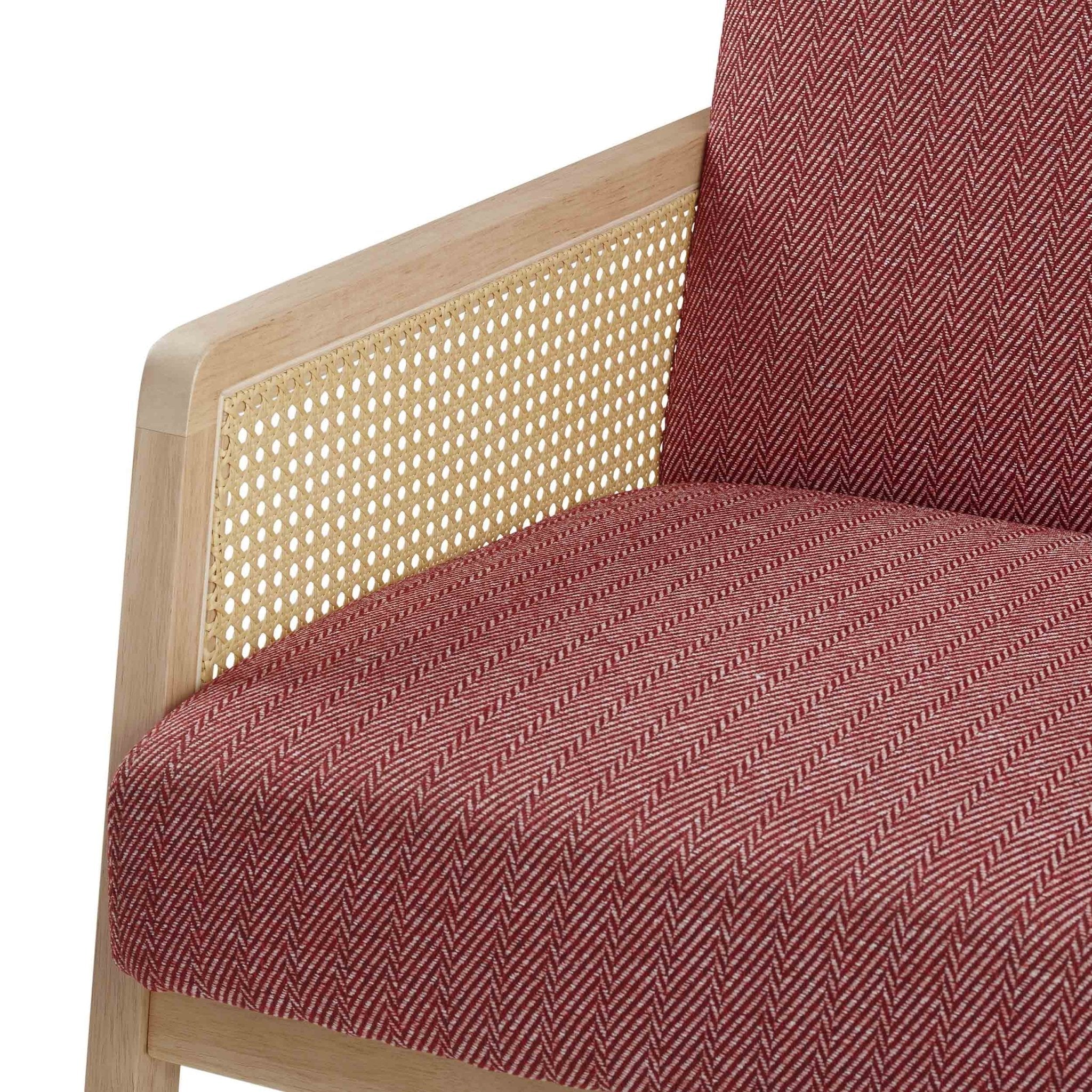 Orla Accent Chair - Berry Chevron