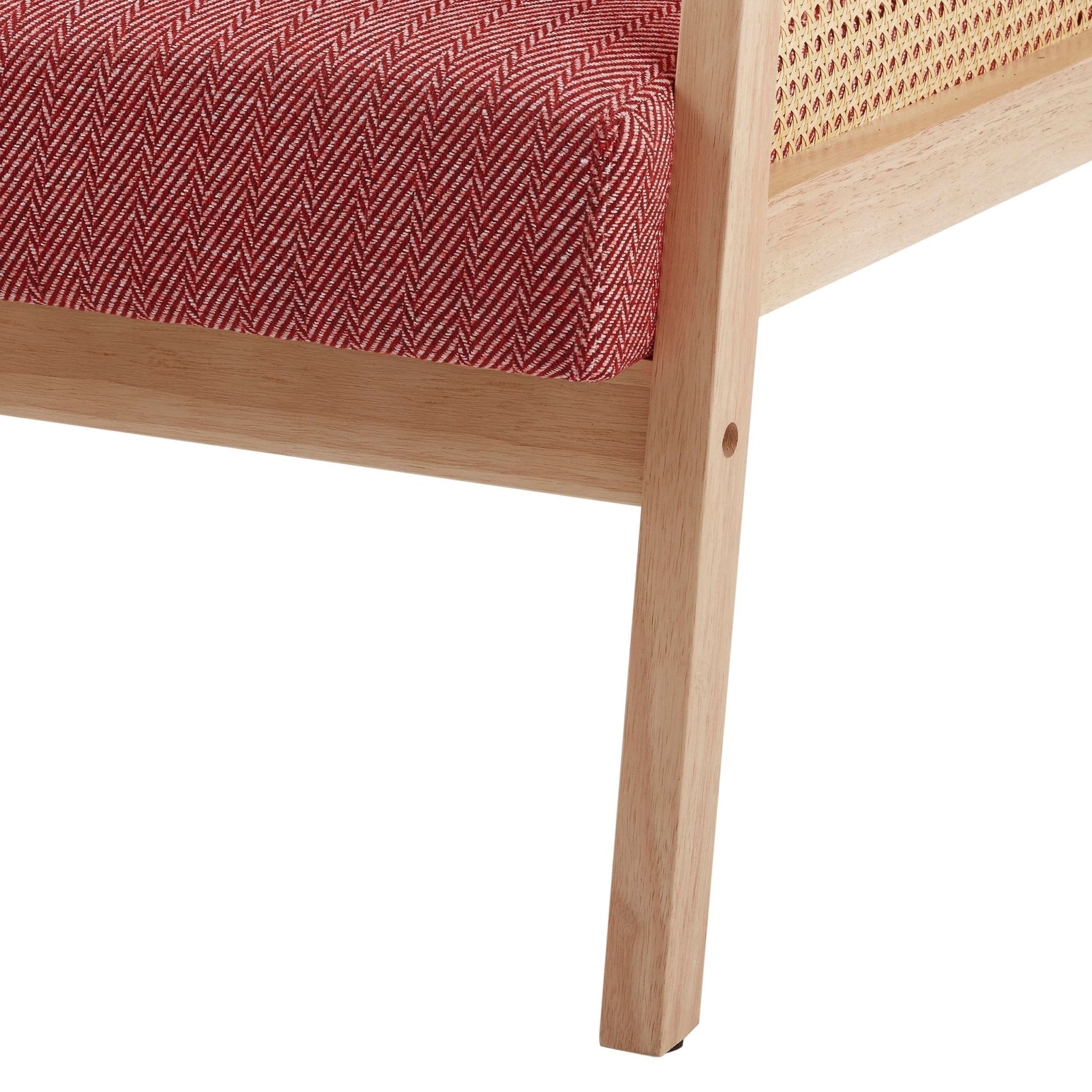 Orla Accent Chair - Berry Chevron