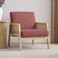 Orla Accent Chair - Berry Chevron