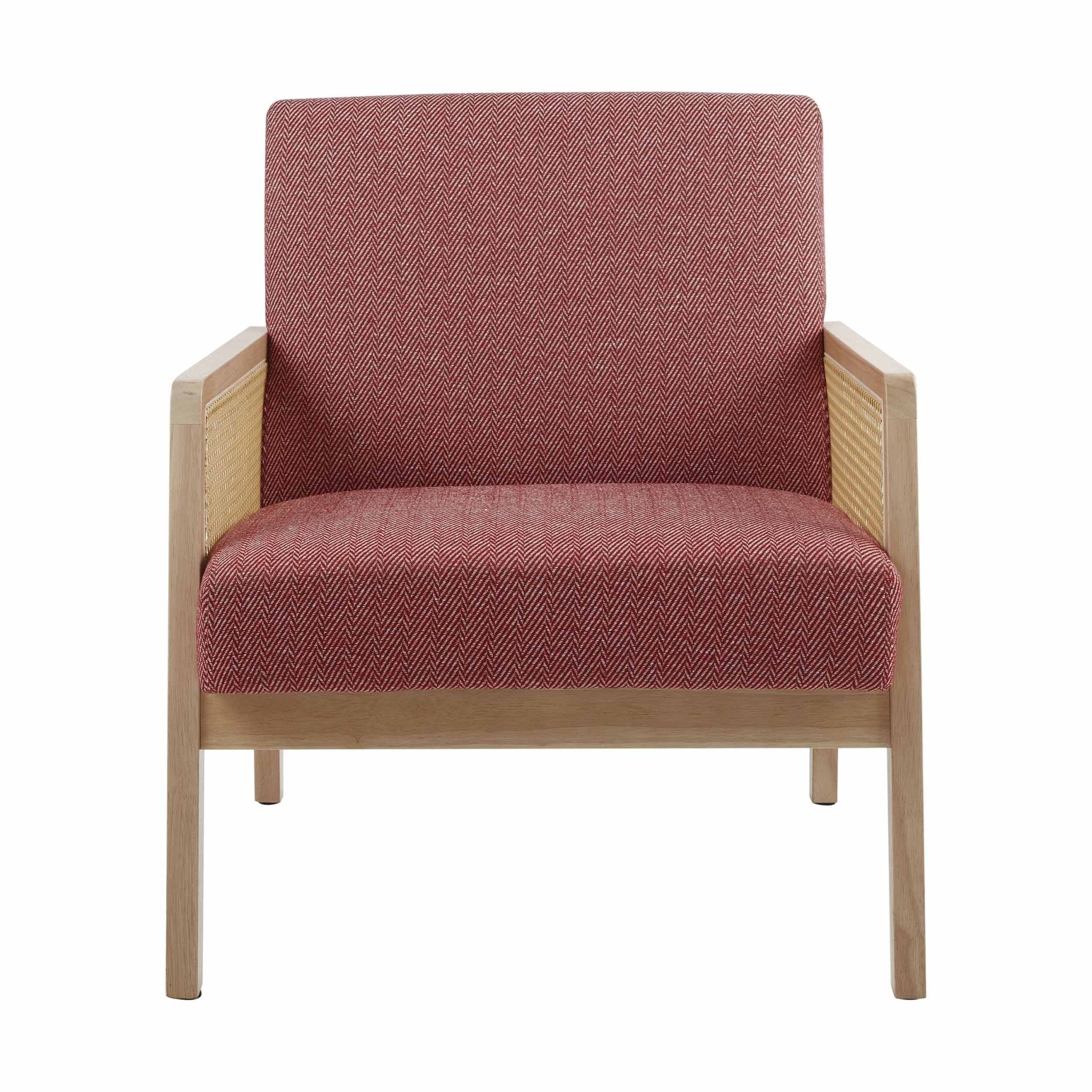 Orla Accent Chair - Berry Chevron