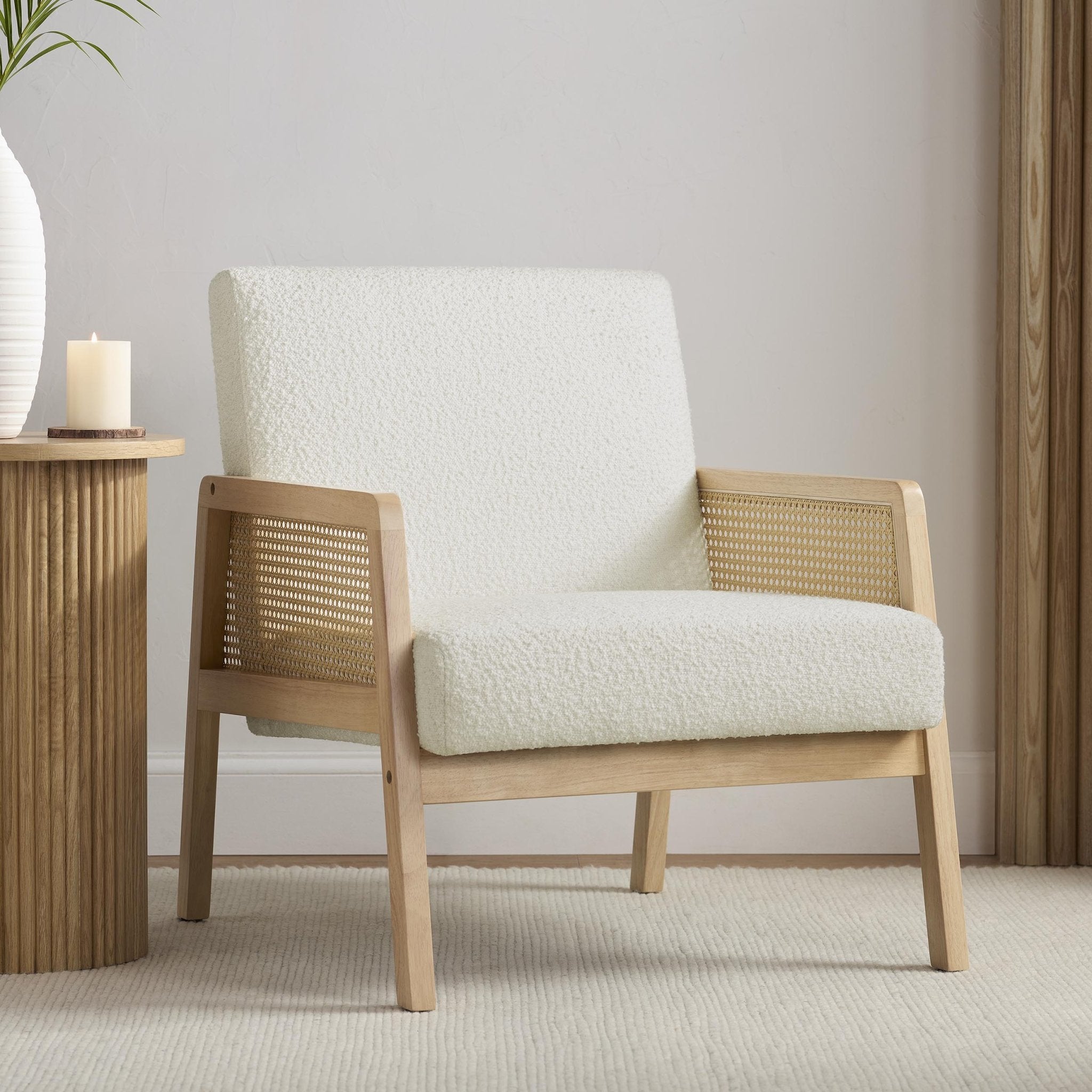 Orla Accent Chair - Boucle Ivory