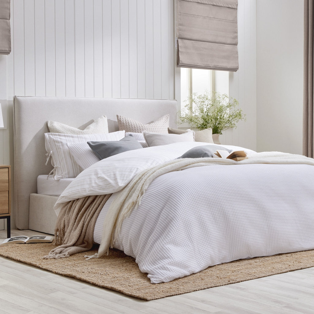 Oslo Ottoman Storage Bed - Ivory
