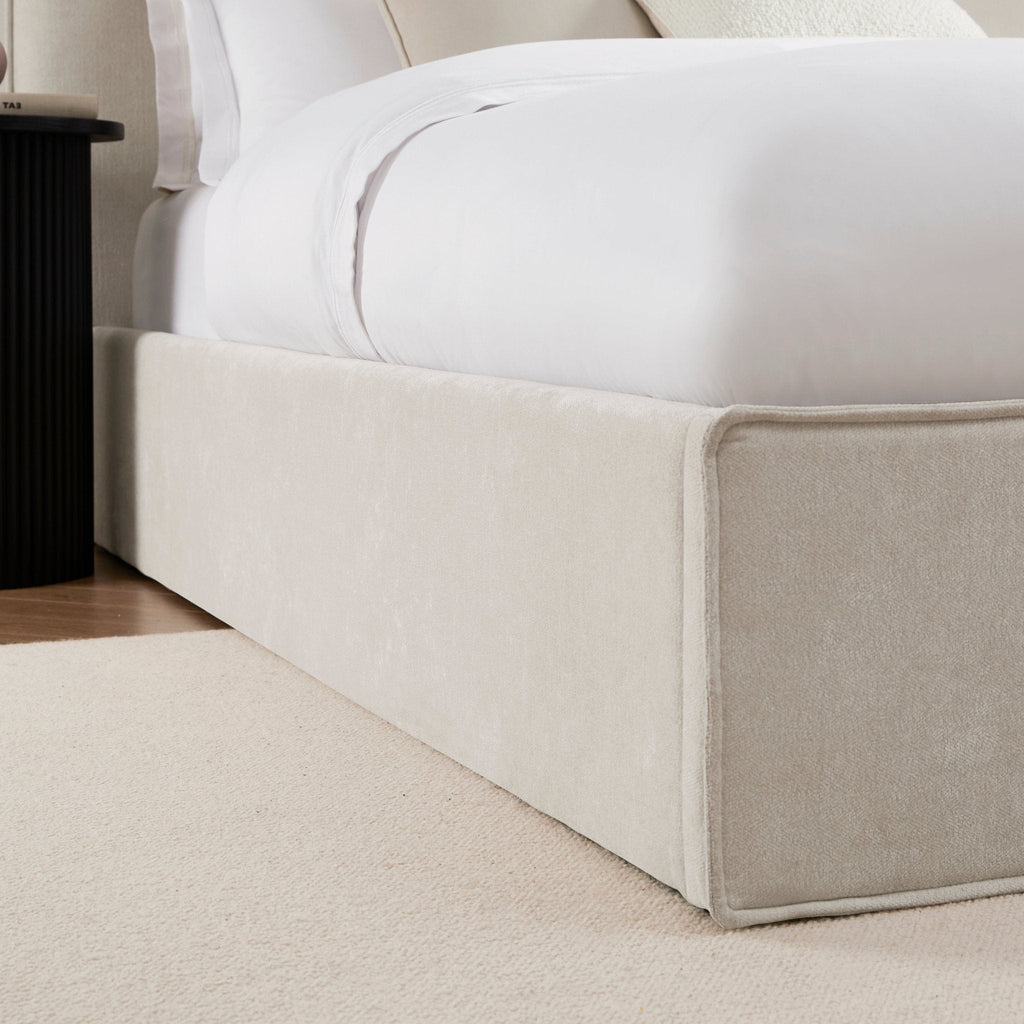 Oslo Ottoman Storage Bed - Ivory