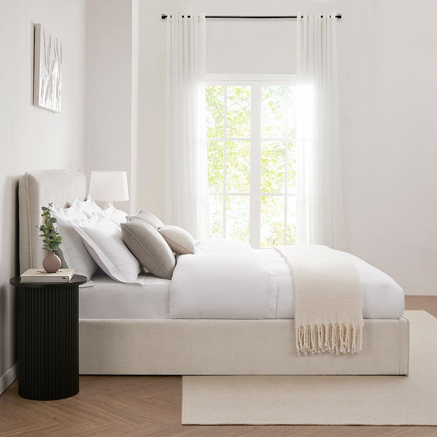 Oslo Ottoman Storage Bed - Ivory