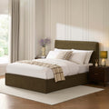 Oslo Ottoman Storage Bed - Olive