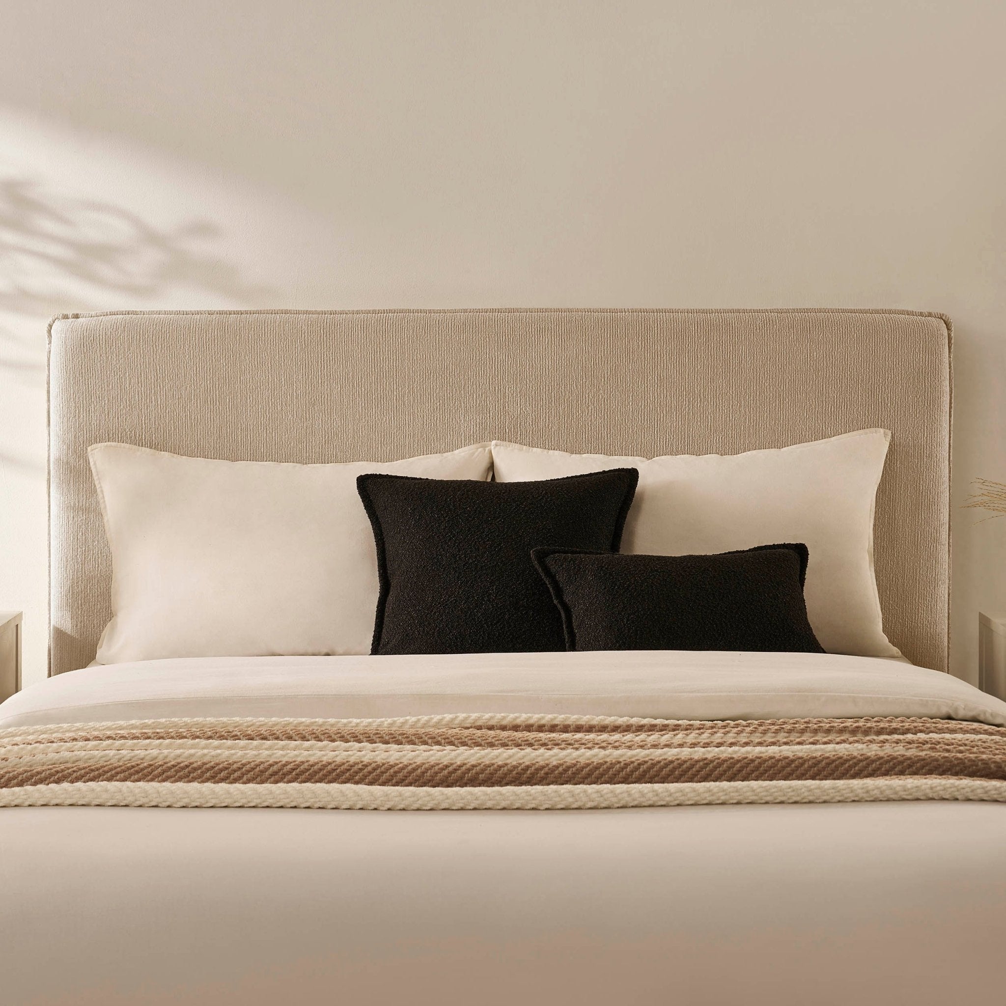 Oslo Ottoman Storage Bed - Textured Oatmeal