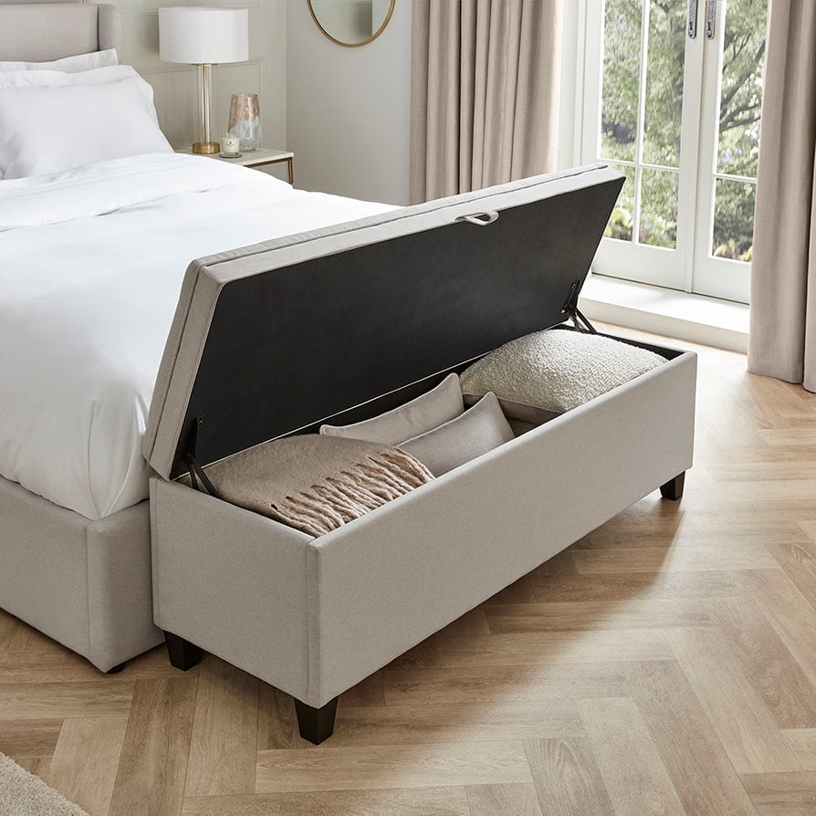 Windermere Storage Ottoman - Natural