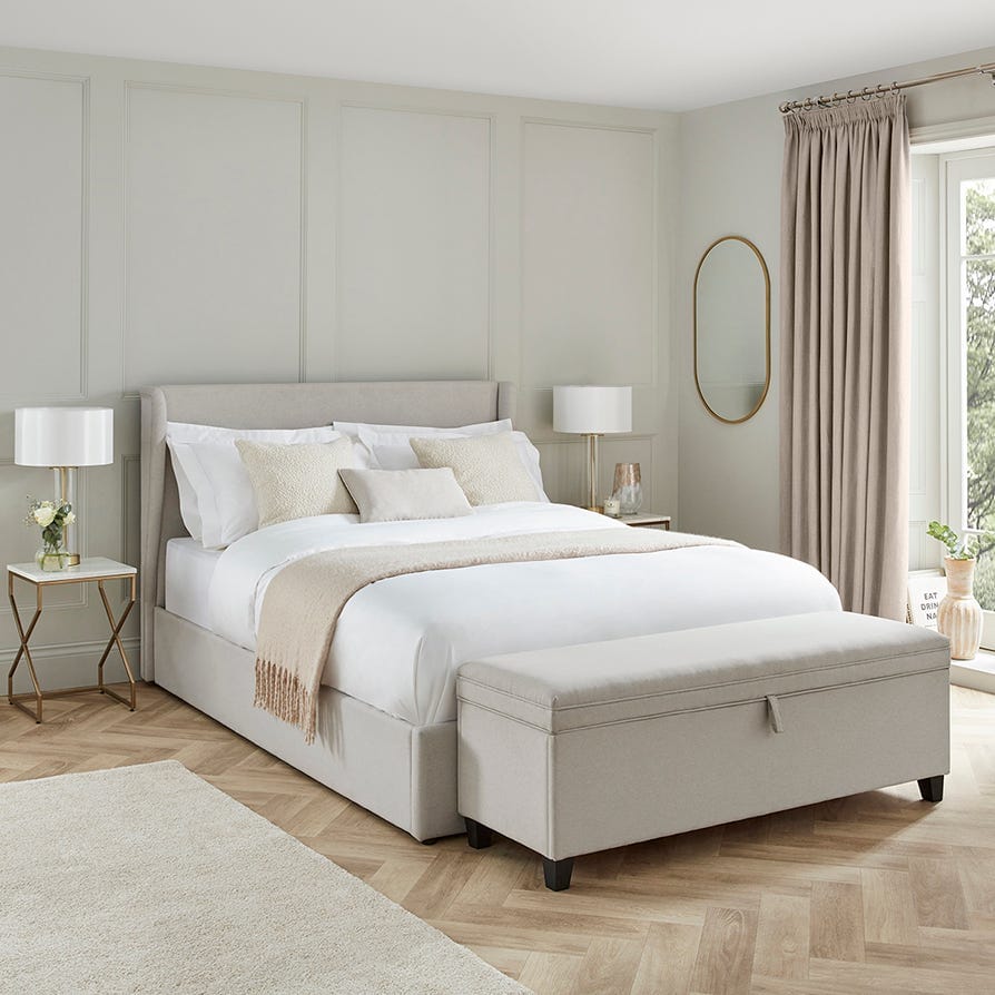 Windermere Storage Ottoman - Natural