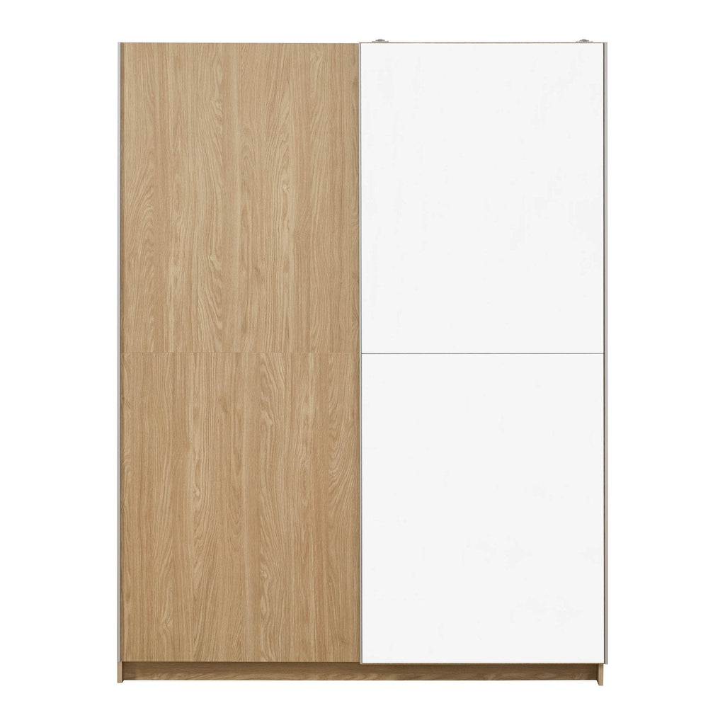 Penelope 150cm 2 Door Sliding Wardrobe - Light Wood