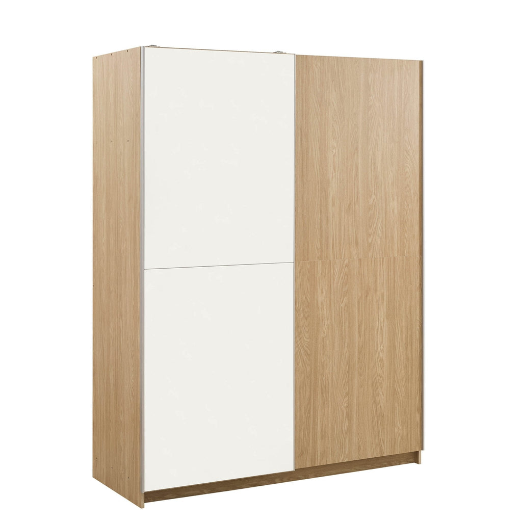 Penelope 150cm 2 Door Sliding Wardrobe - Light Wood