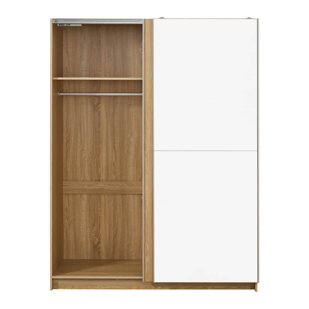 Penelope 150cm 2 Door Sliding Wardrobe - Light Wood