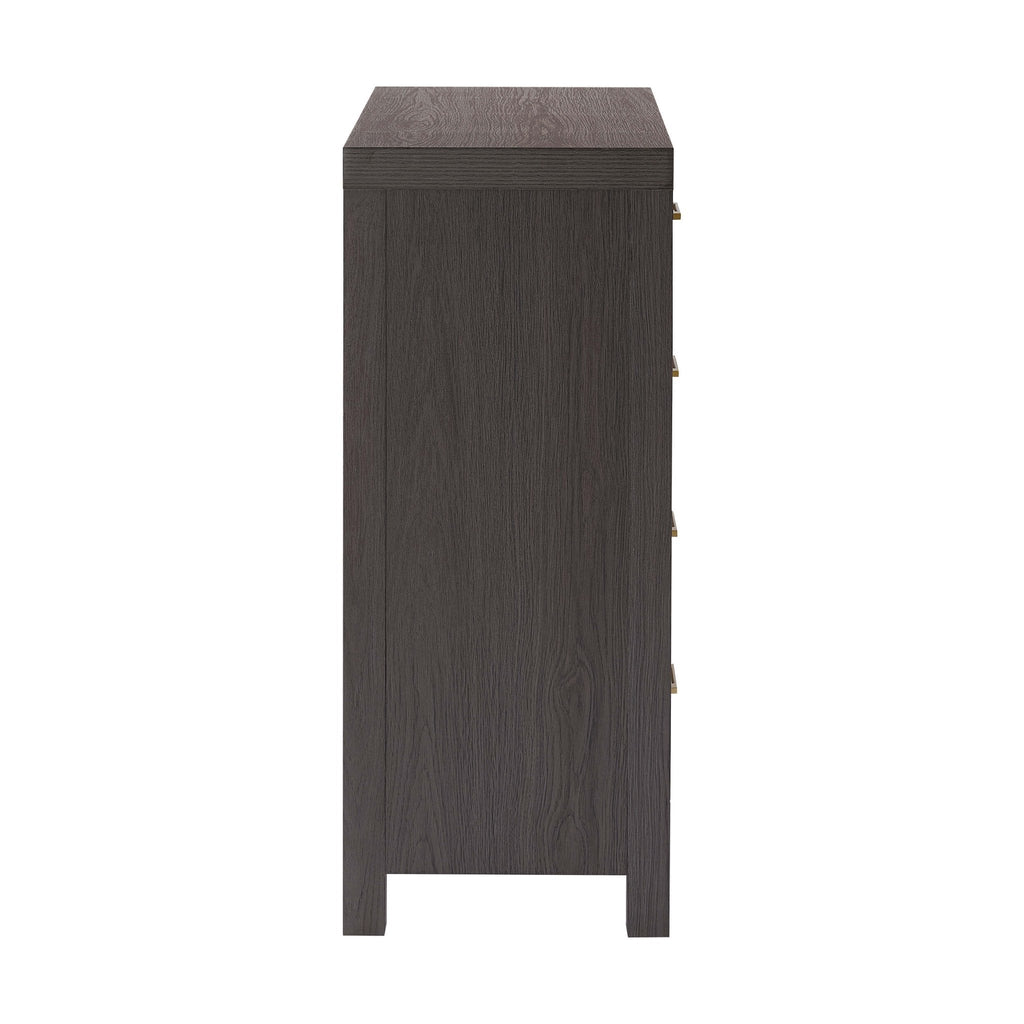 Piper 4 Drawer Chest - Dark Wood