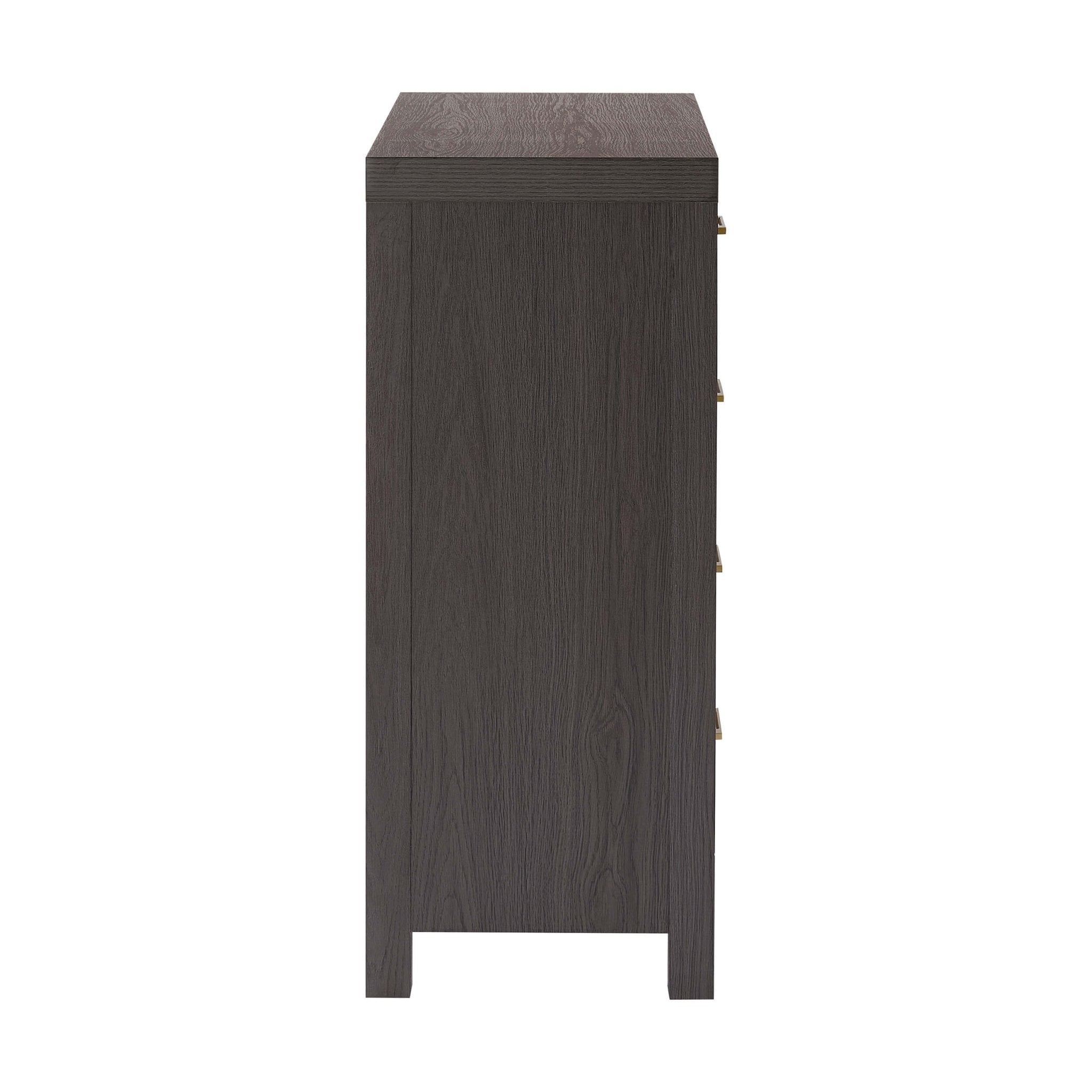 Piper 4 Drawer Chest - Dark Wood