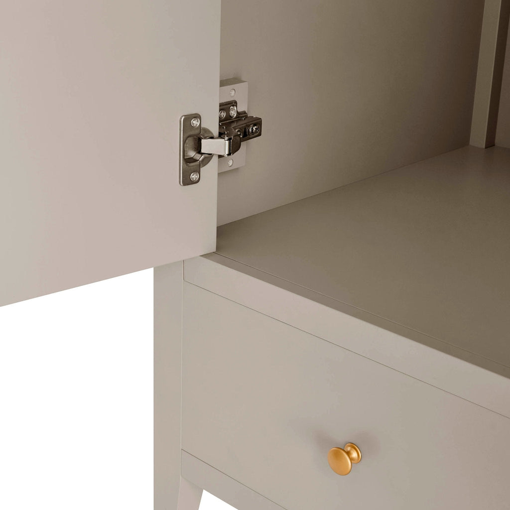 Poppy 2 Door Wardrobe with Drawer - Taupe