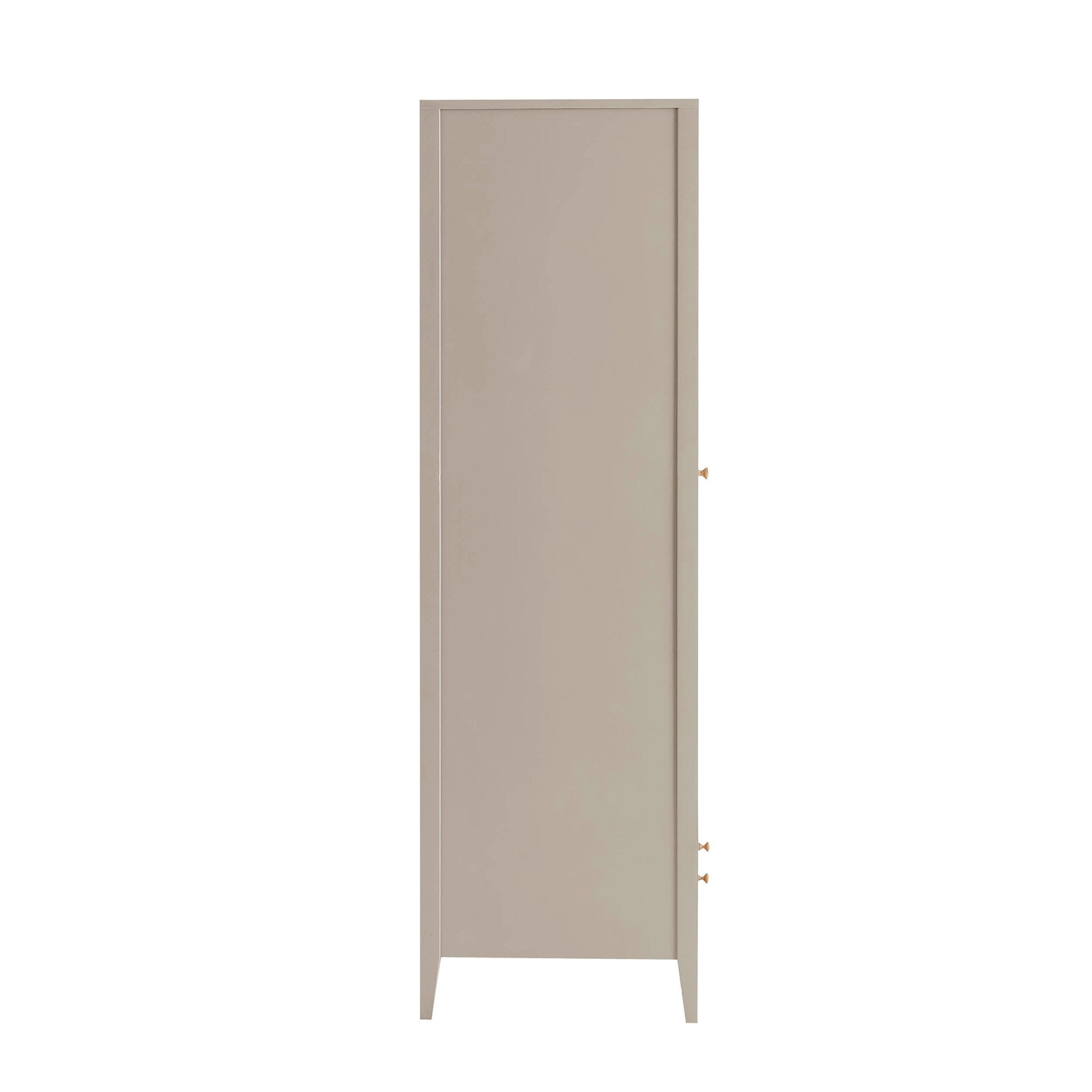 Poppy 2 Door Wardrobe with Drawer - Taupe