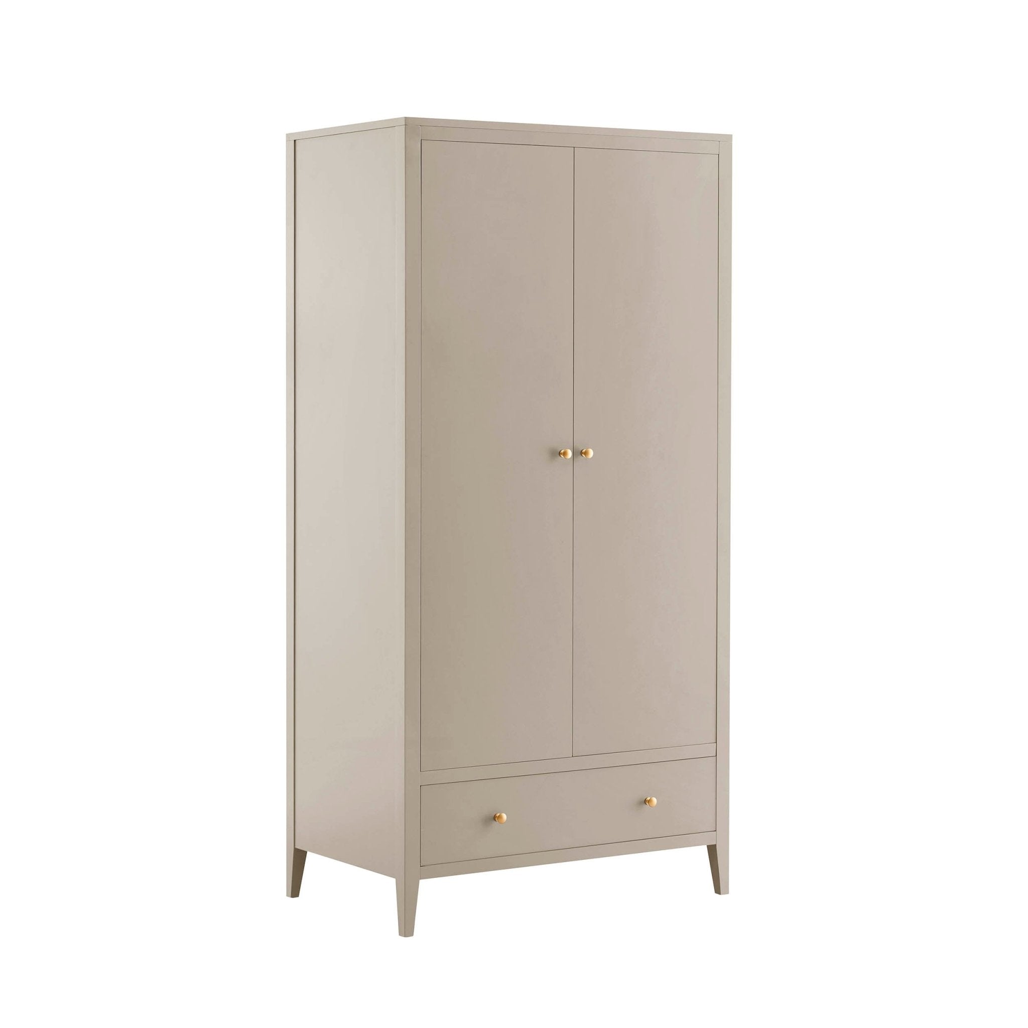 Poppy 2 Door Wardrobe with Drawer - Taupe
