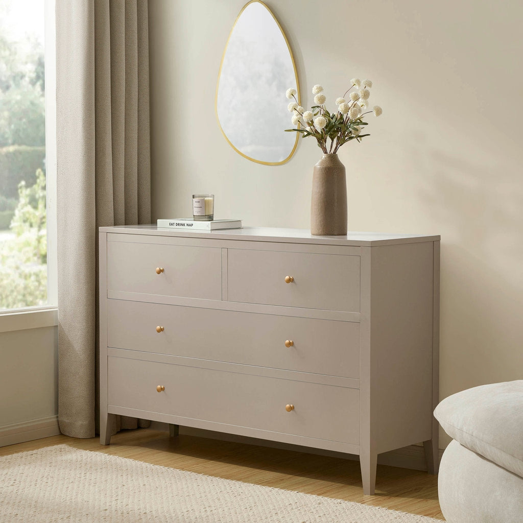 Poppy 4 Drawer Chest - Taupe