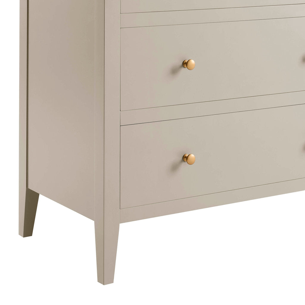 Poppy 5 Drawer Chest - Taupe