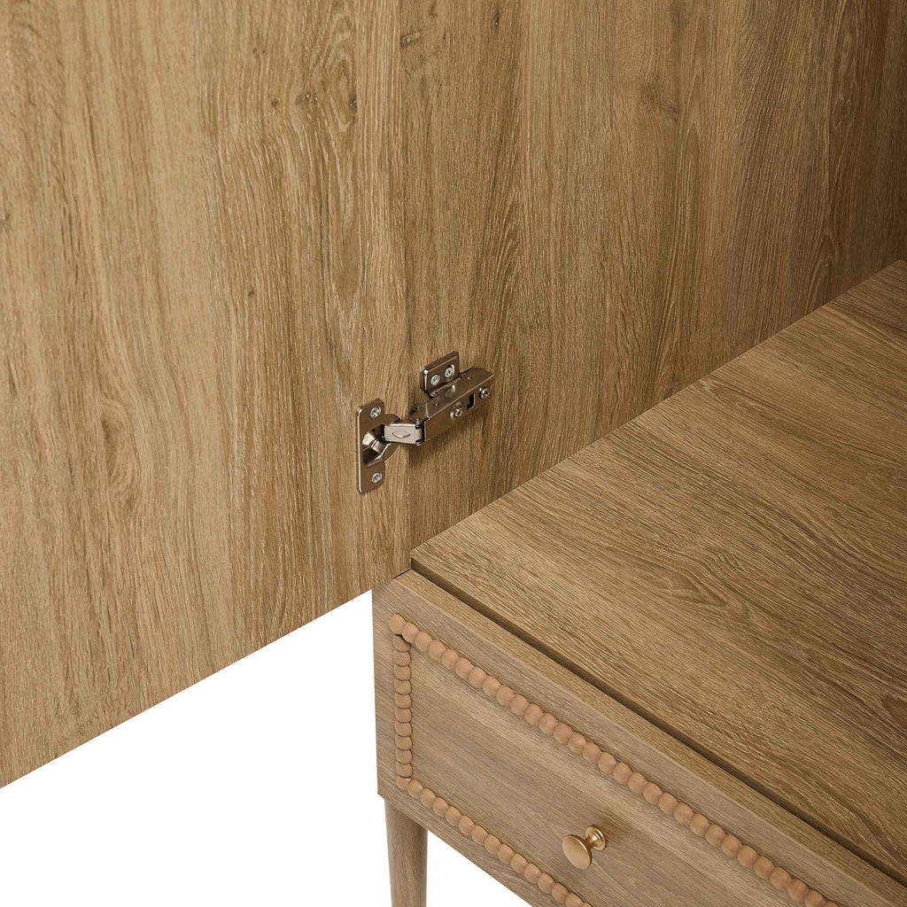 Posy Bobbin 2 Door Wardrobe with Drawer - Light Wood