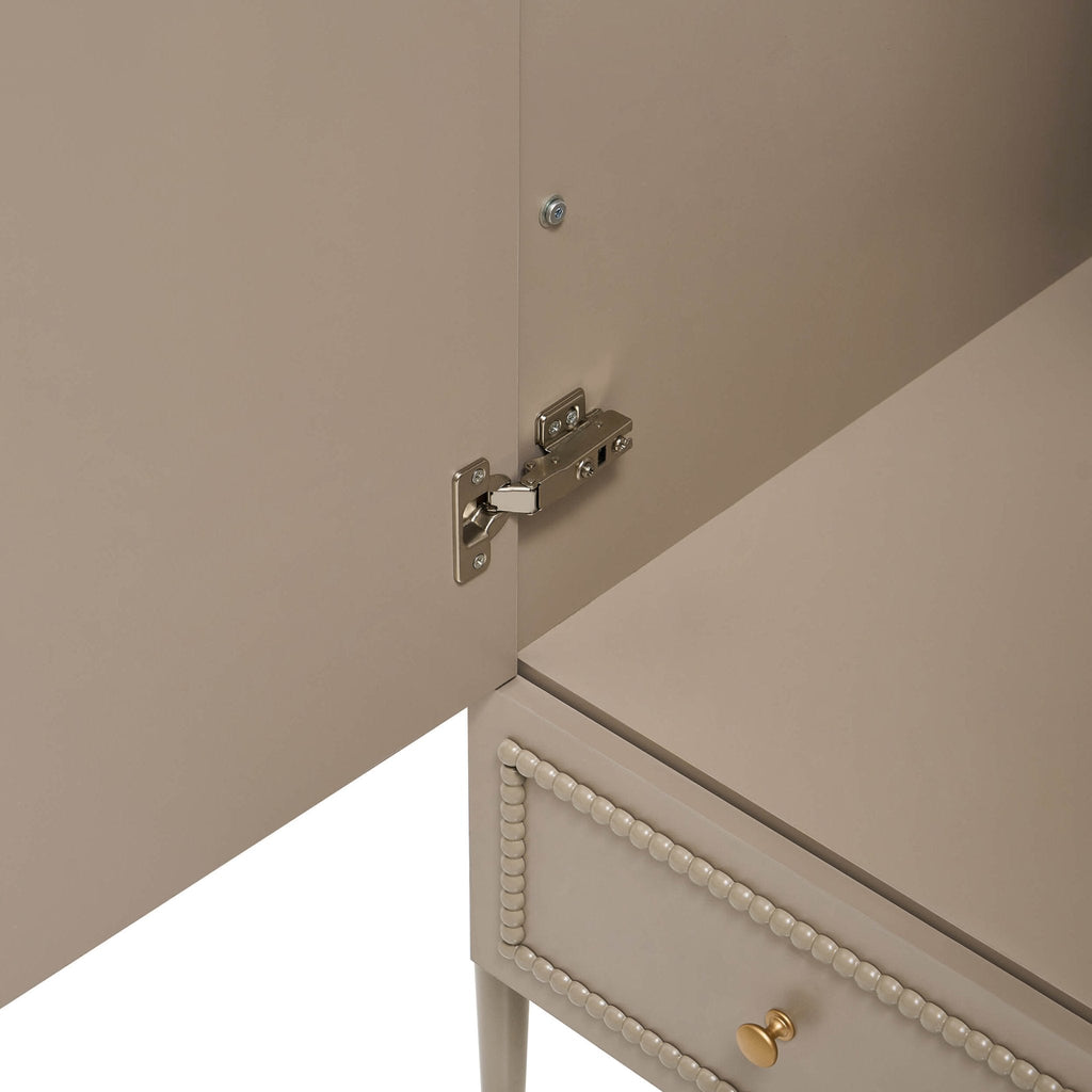 Posy Bobbin 2 Door Wardrobe with Drawer - Taupe