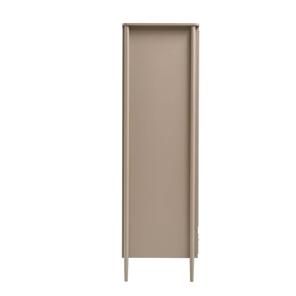 Posy Bobbin 2 Door Wardrobe with Drawer - Taupe