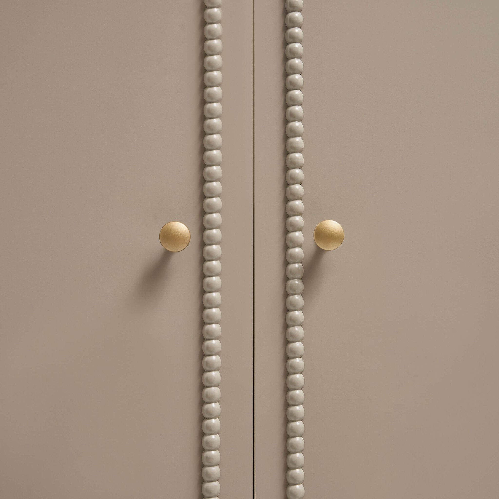 Posy Bobbin 2 Door Wardrobe with Drawer - Taupe