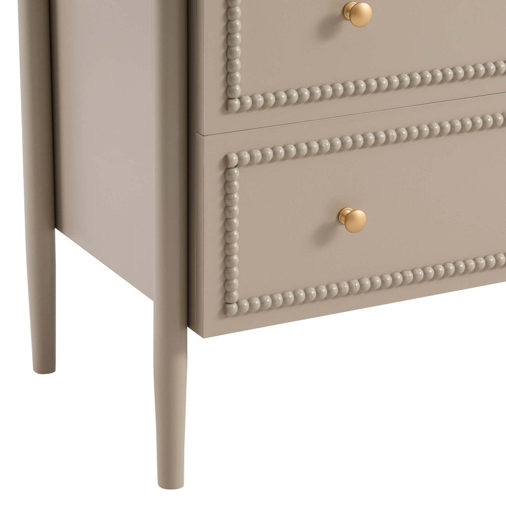 Posy Bobbin 3 Drawer Chest - Taupe